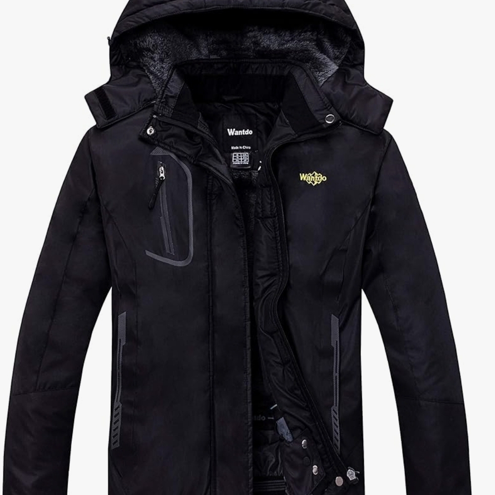 Wantdo Black Hooded Jacket